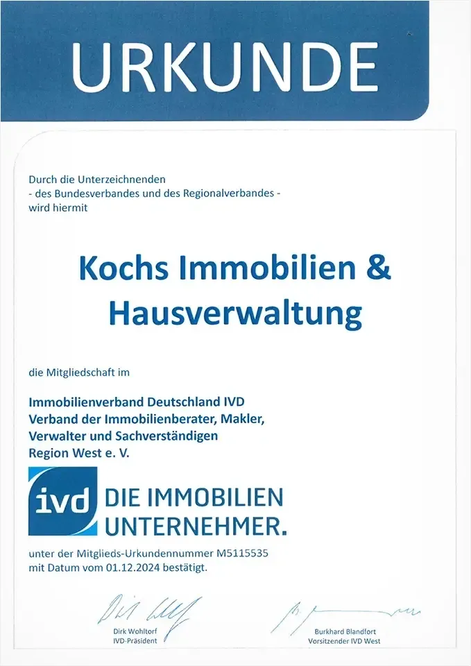 IVD Urkunde
